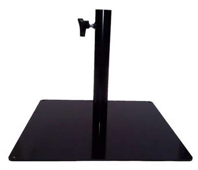 Base de guarda -chuva de metal plana galvanizada em aço inoxidável