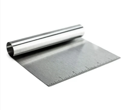 Raspadores de aço inoxidável, utensílios de cozinha de chapa metálica